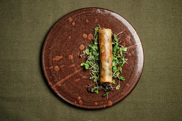 Cigar-shaped Mushroom Spring roll01