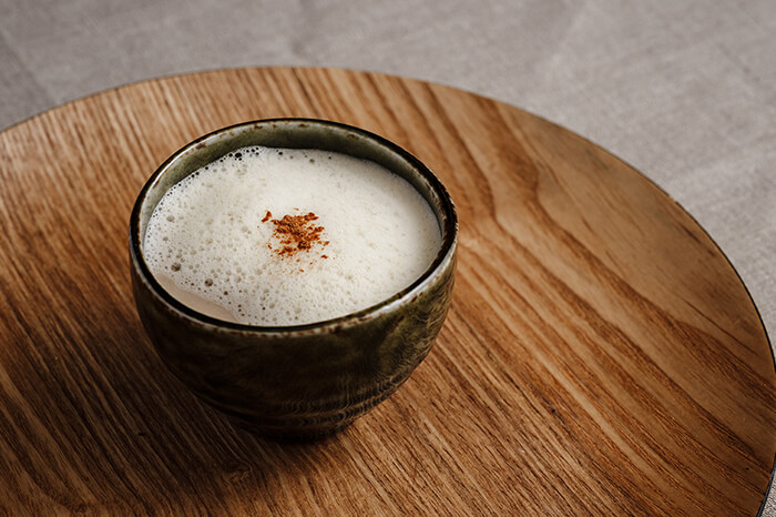 Cappuccino with mushroom potage and dashi02