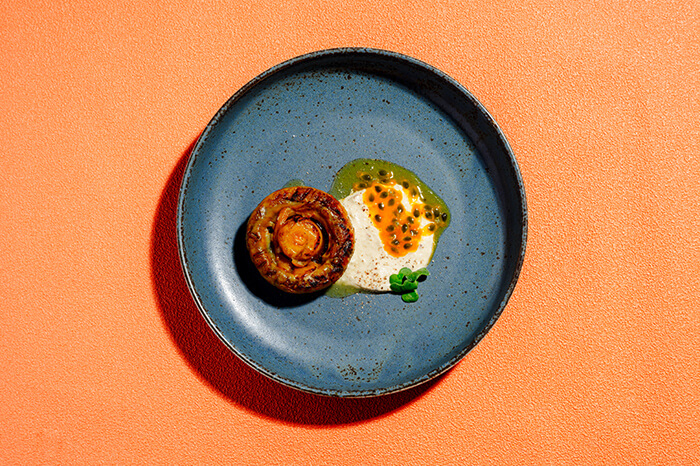Grilled yellow mushrooms with passion fruit02